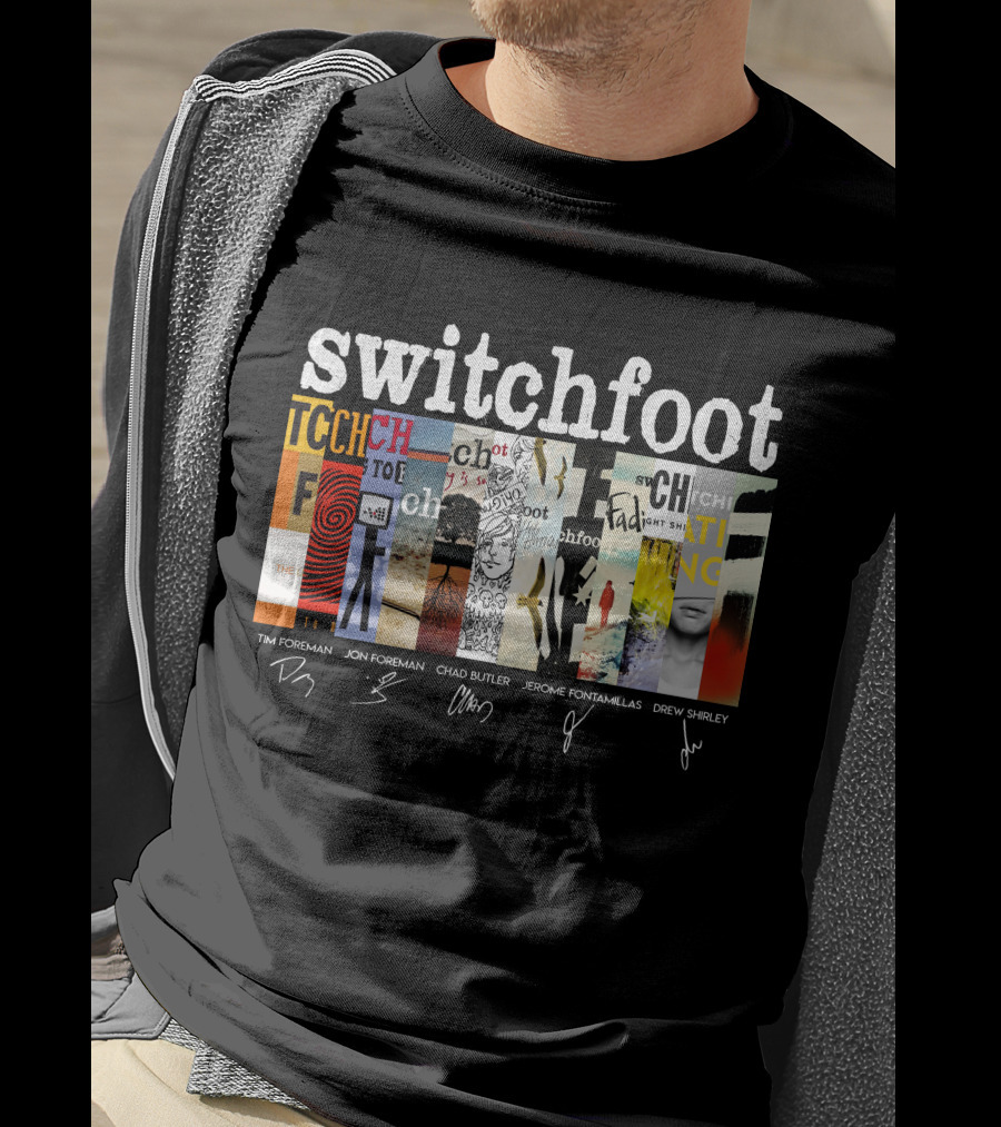 Switchfoot Albums Tim Foreman Jon Foreman Chad Butler Jerome Fontamillas Drew Shirley T-Shirt