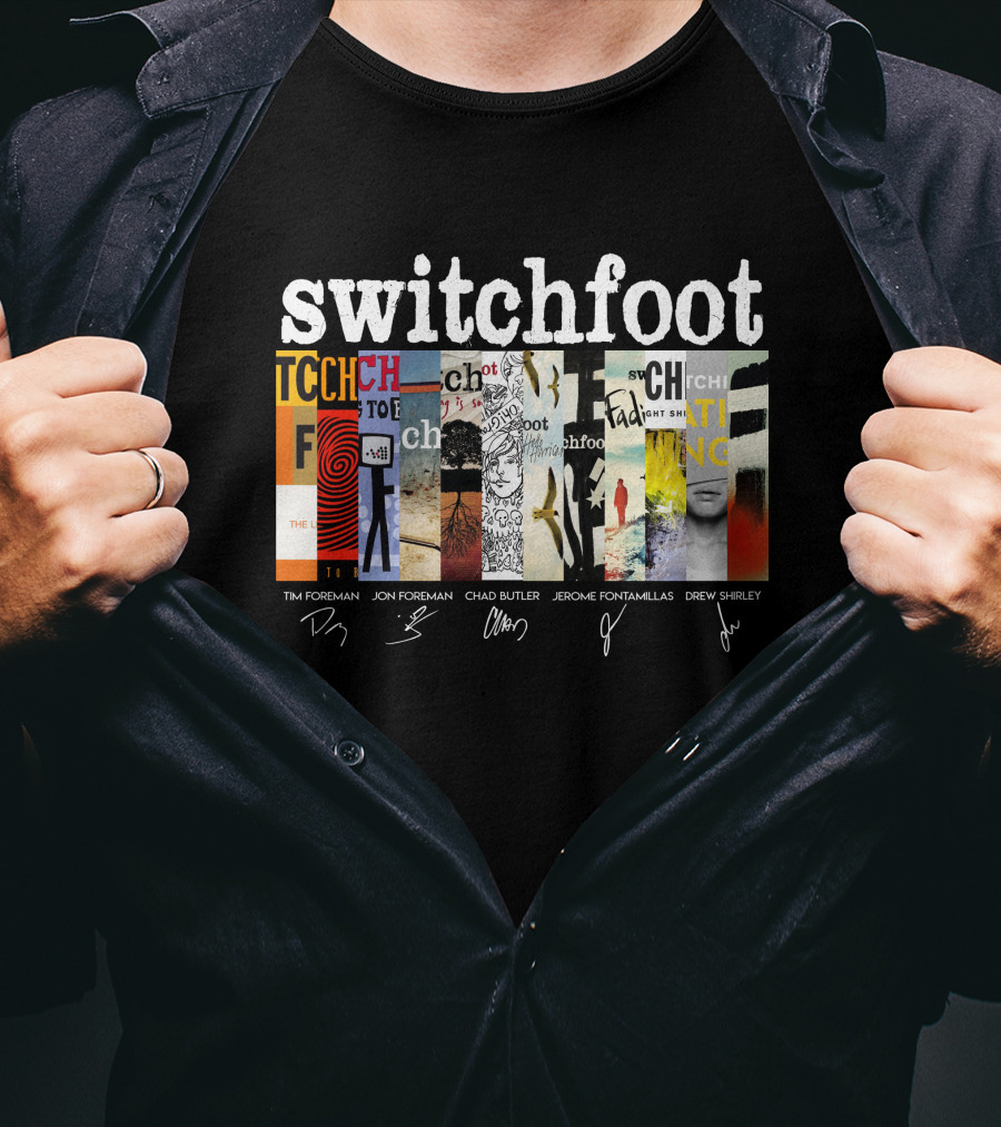Switchfoot Albums Tim Foreman Jon Foreman Chad Butler Jerome Fontamillas Drew Shirley T-Shirt