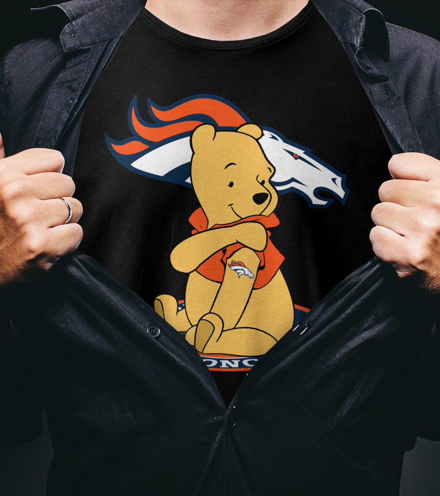 Pooh Broncos Denver Fusion T-Shirt