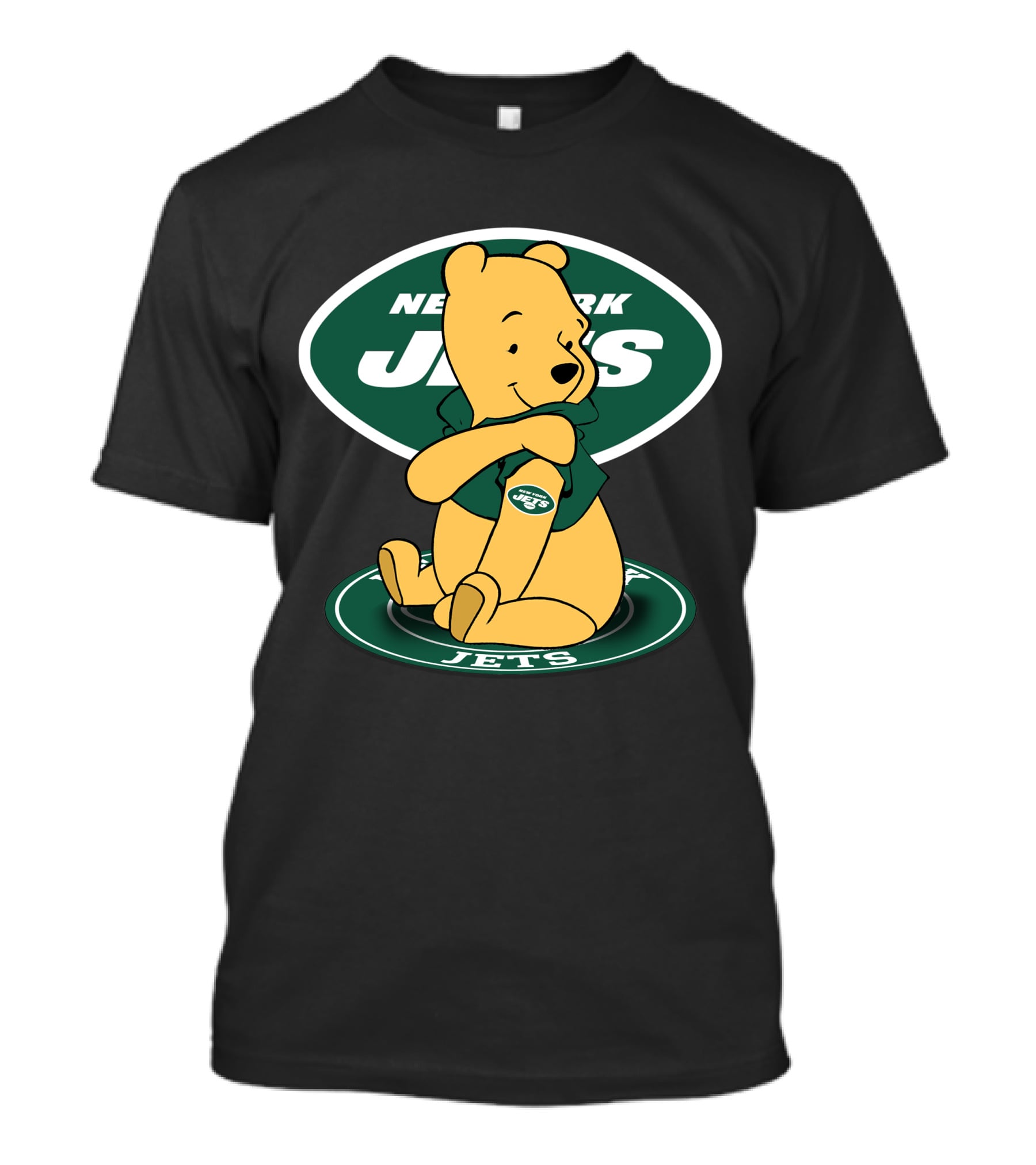 New York Jets Pooh Football T-Shirt
