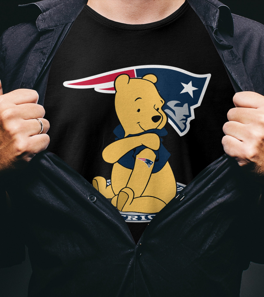 Pooh Patriots New England Crossover T-Shirt