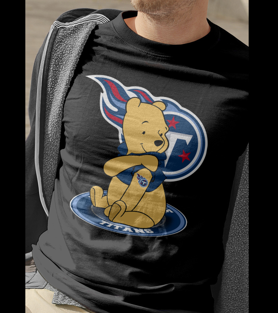 Tennessee Titans Pooh Bear Fan Crossover T-Shirt