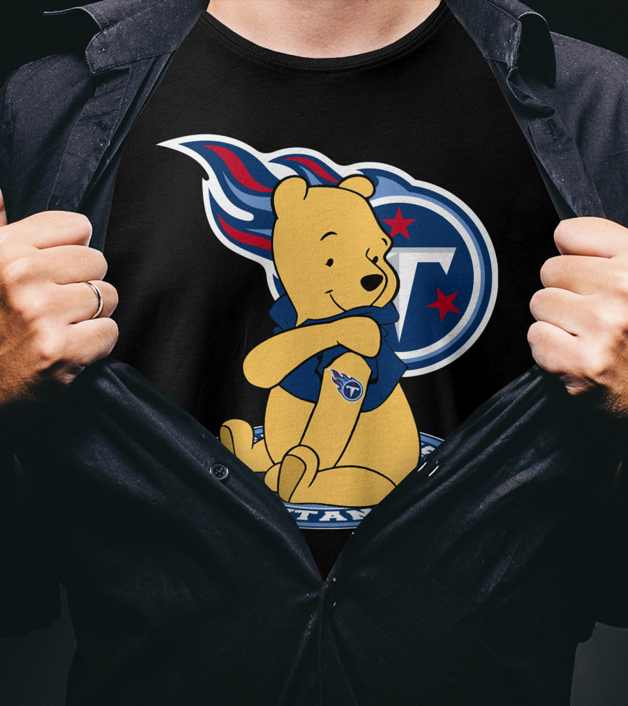 Tennessee Titans Pooh Bear Fan Crossover T-Shirt
