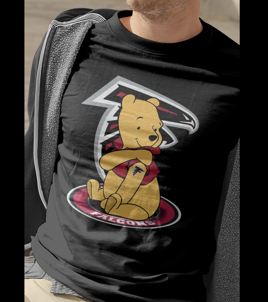 Winnie The Pooh Atlanta Falcons Crossover Fan T-Shirt
