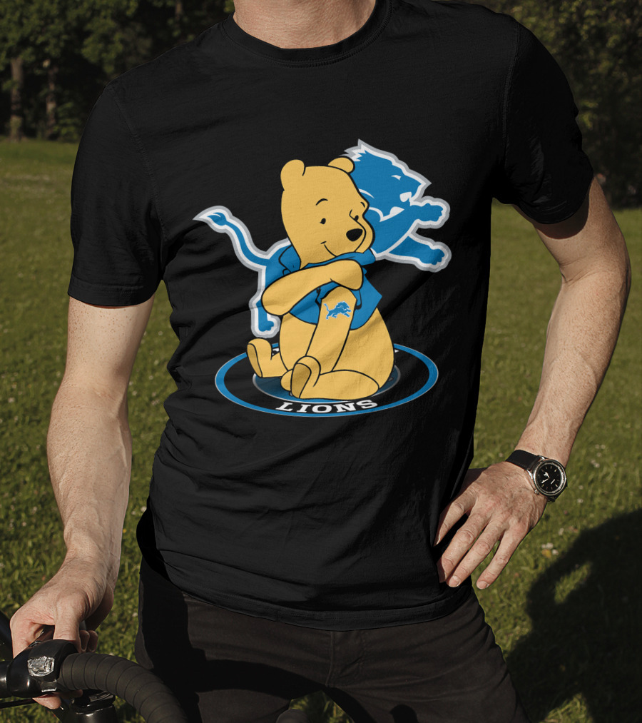 Lions Pooh Bear Detroit Crossover T-Shirt