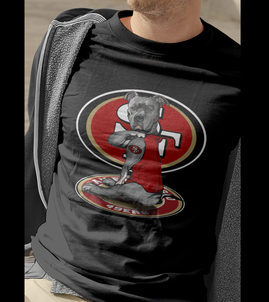 DOG NFL 49ers Pitbull SFC 49ers SF T-Shirt