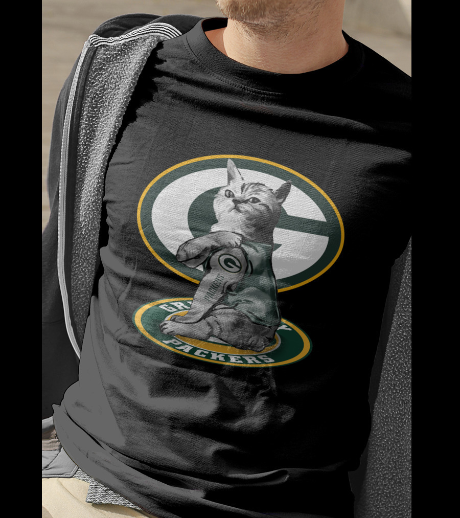 Green Bay Packers Cat Fan T-Shirt