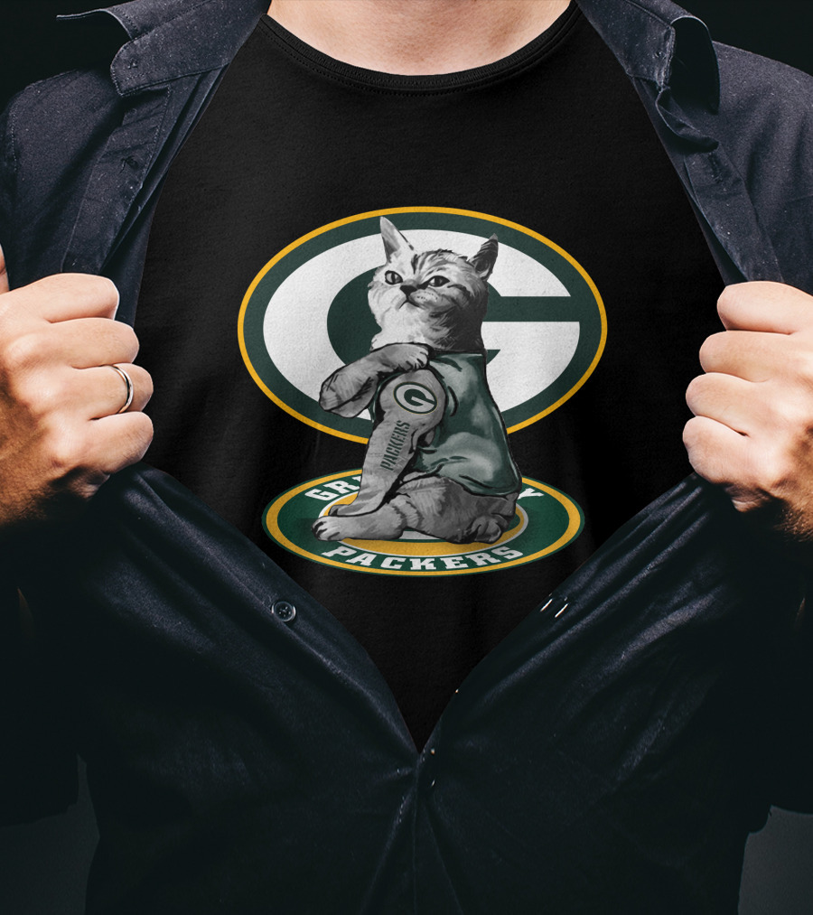 Green Bay Packers Cat Fan T-Shirt