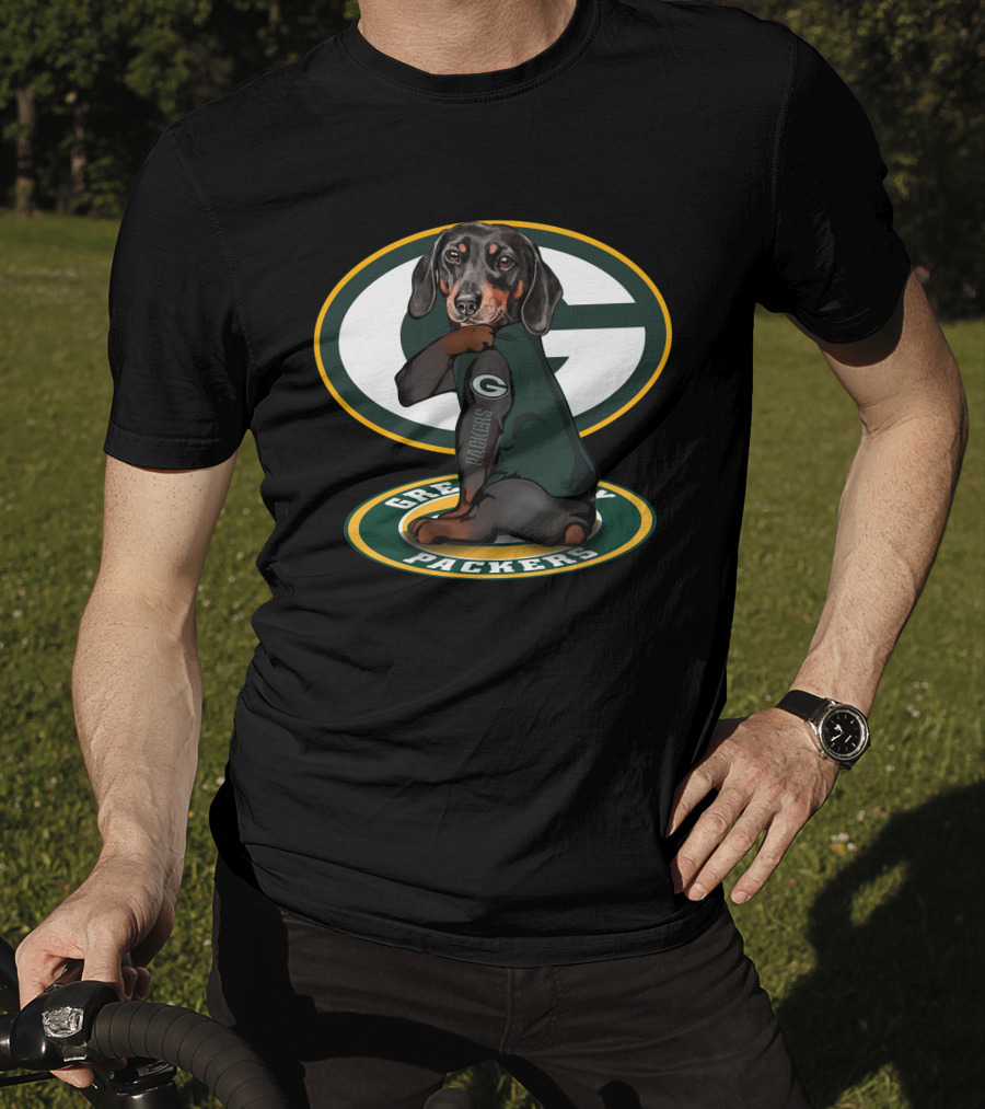 Green Bay Packers Dachshund Fan T-Shirt