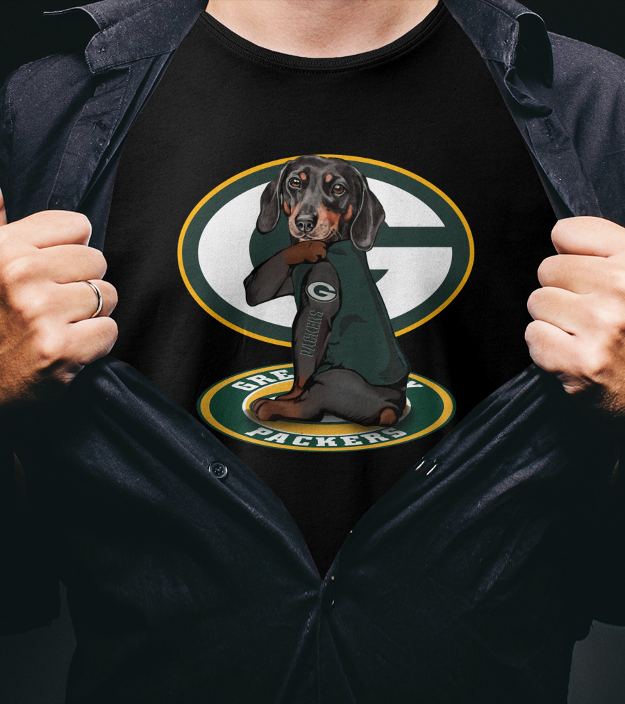 Green Bay Packers Dachshund Fan T-Shirt