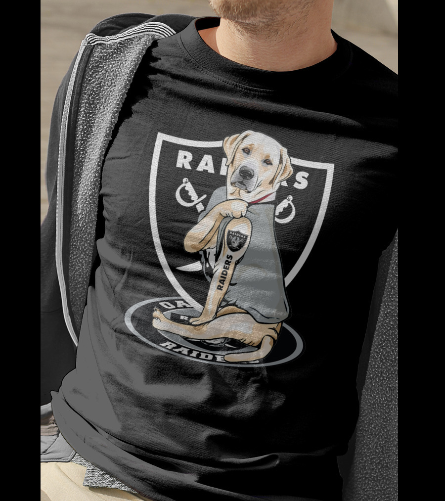 Las Vegas Raiders Labrador Dog Mascot T-Shirt