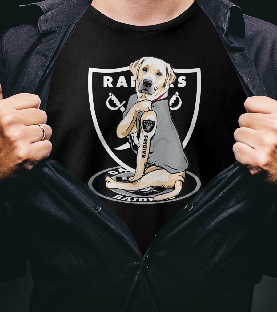 Las Vegas Raiders Labrador Dog Mascot T-Shirt