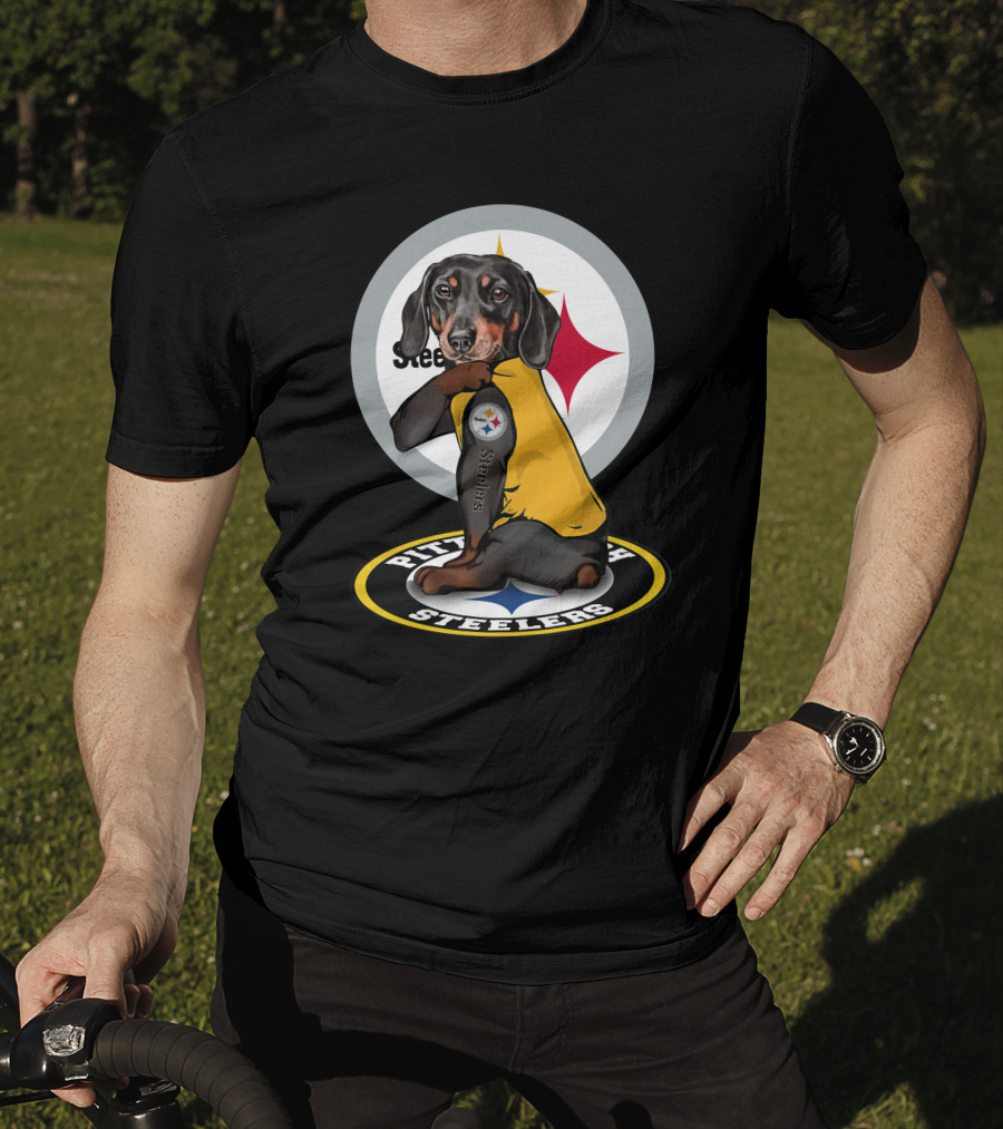 Steelers Dachshunds NFL T-Shirt