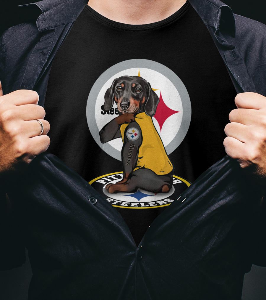 Steelers Dachshunds NFL T-Shirt
