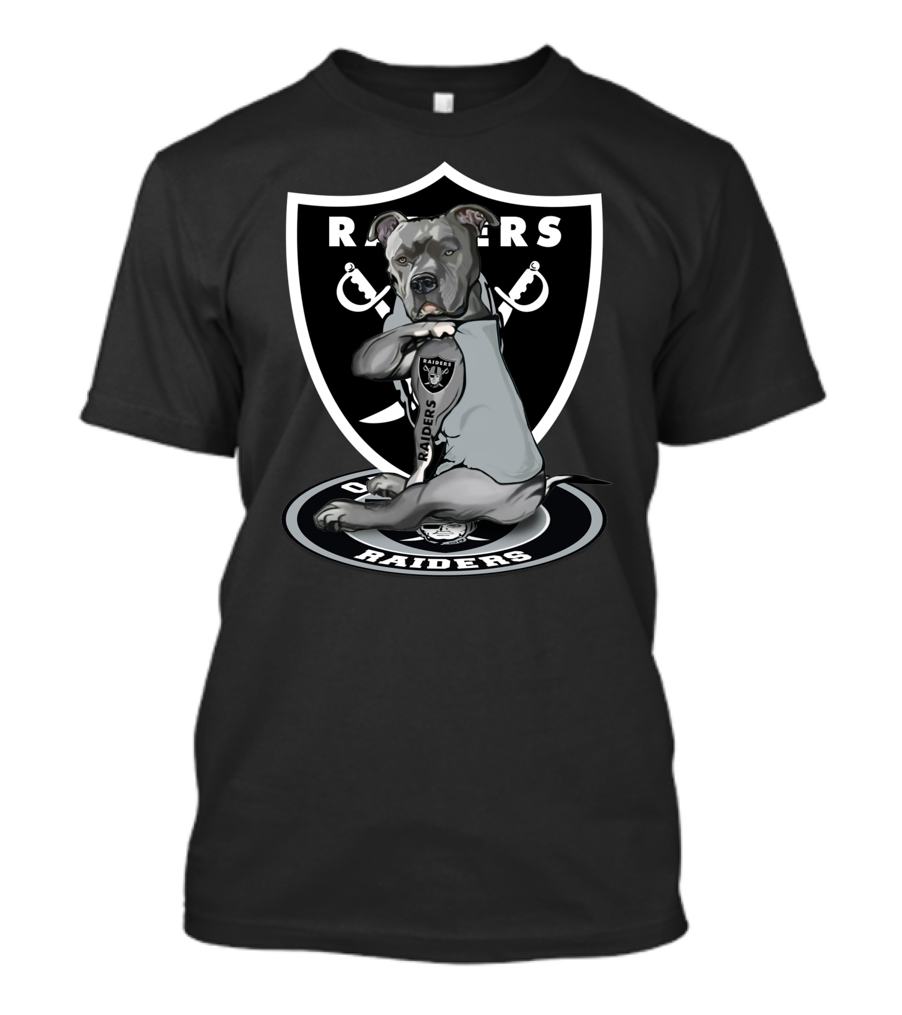 Raiders Pitbull Loyalty Shield T-Shirt