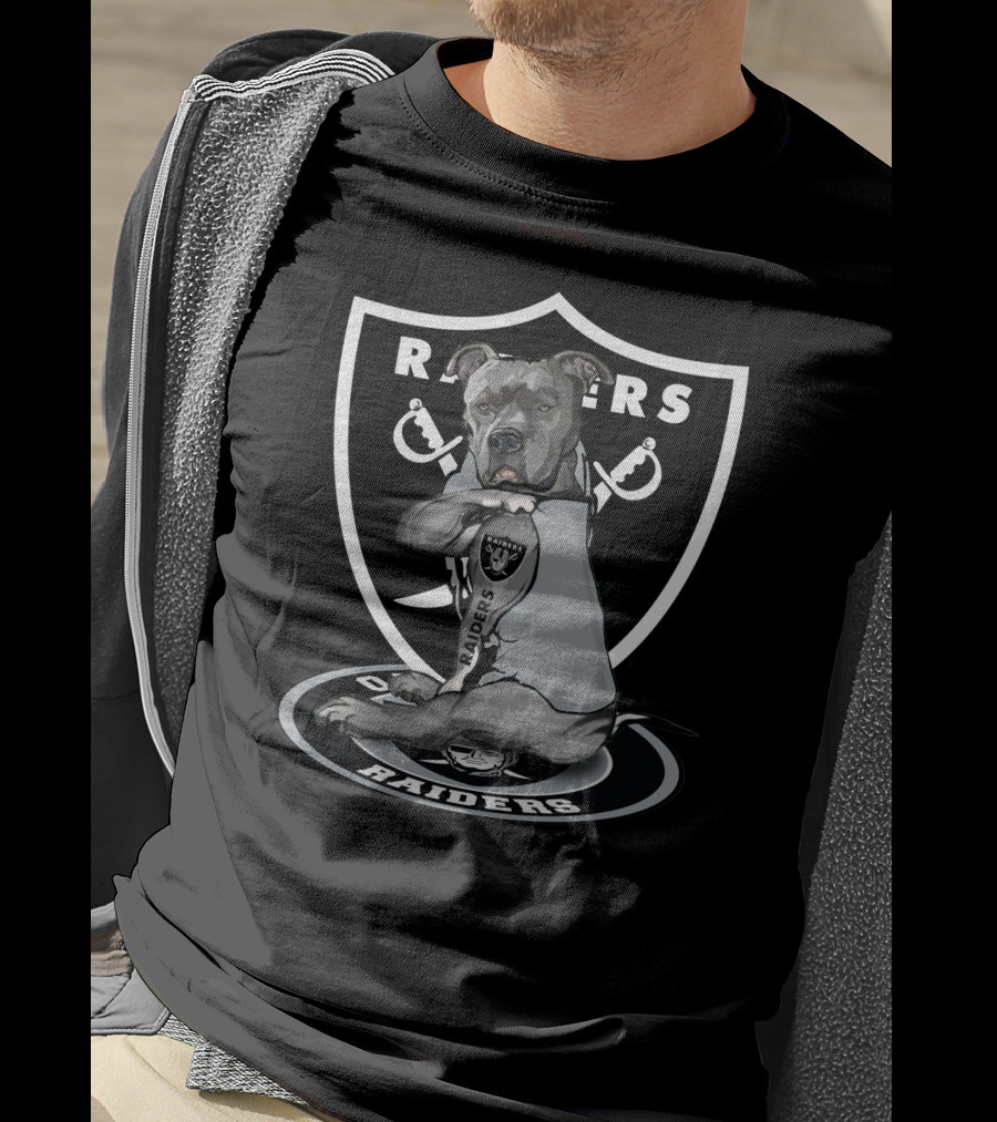 Raiders Pitbull Loyalty Shield T-Shirt