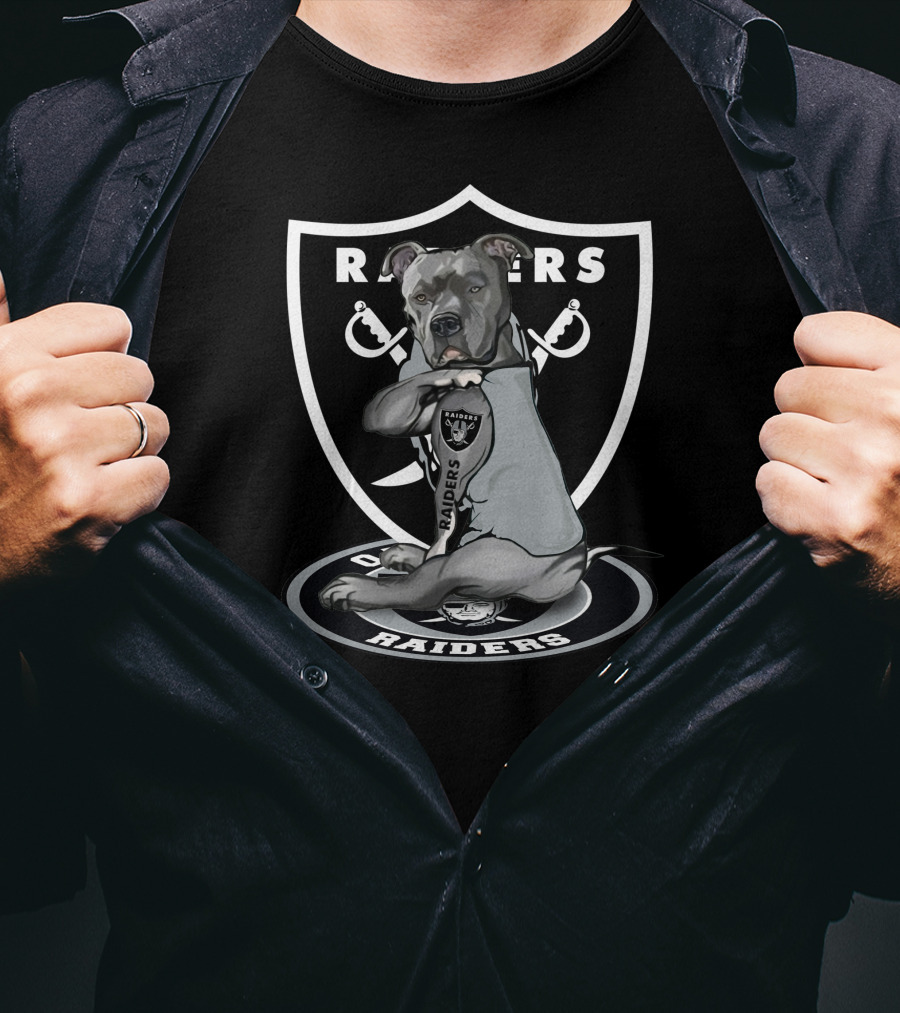 Raiders Pitbull Loyalty Shield T-Shirt