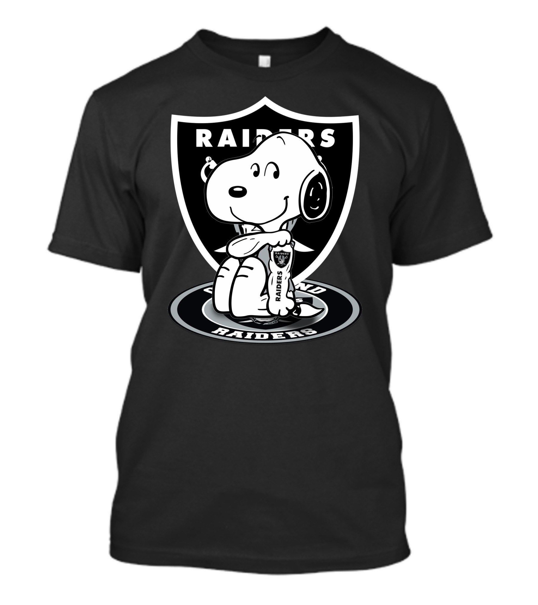 Snoopy Raiders Oakland Raiders Football NFL Peanuts Crossover T-Shirt