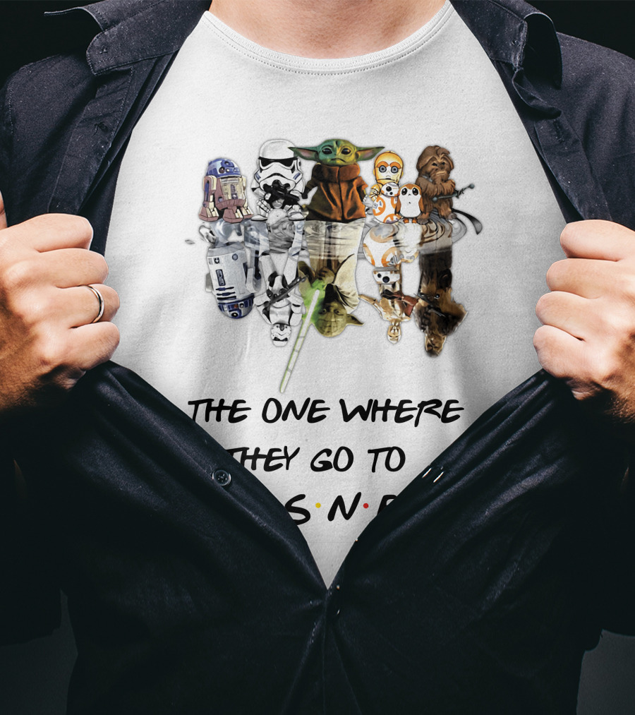 The One Where They Go To Disney Star Wars Characters Reflection T-Shirt