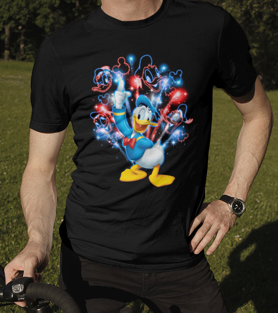 Donald Duck Firework Celebration Disney Magic Burst T-Shirt