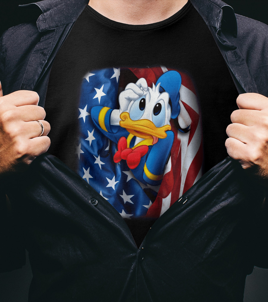 Donald Fourth Of July American Flag T-Shirt