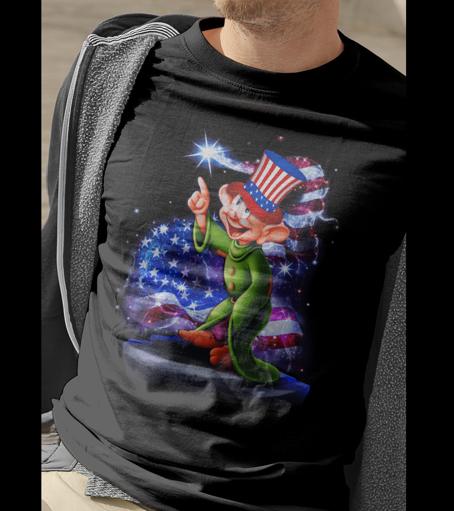 Patriotic Dopey Bling Star-Spangled July T-Shirt