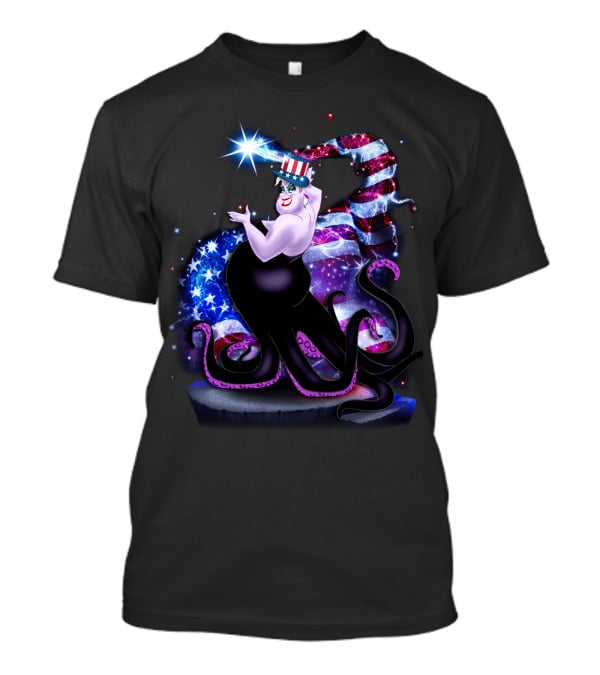 Ursula American Flag Patriotic Bling July T-Shirt