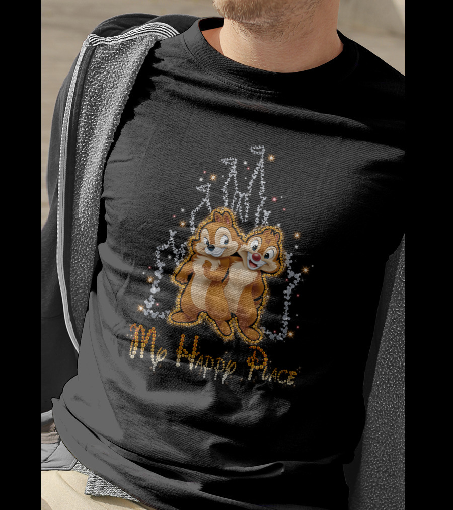 Chip N Dale My Happy Place Sparkling T-Shirt