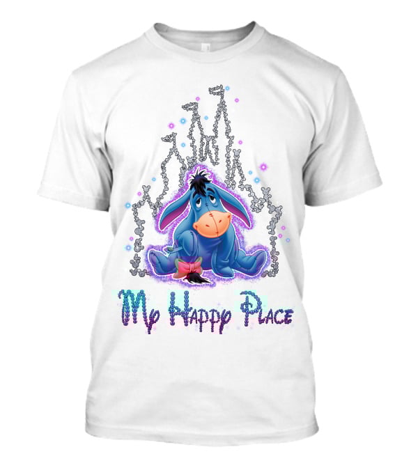 Eeyore My Happy Place Disney Castle T-Shirt