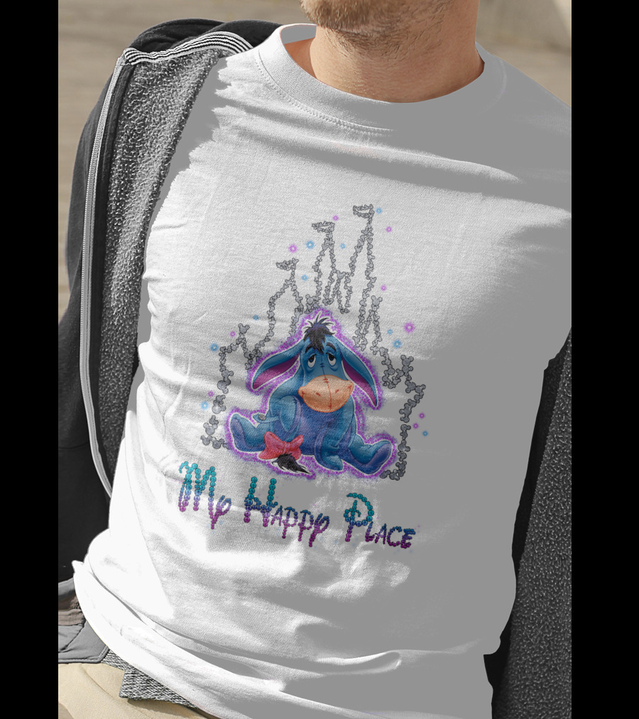 Eeyore My Happy Place Disney Castle T-Shirt