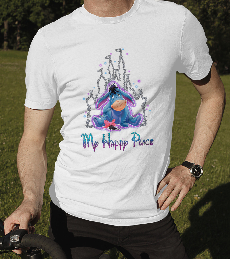 Eeyore My Happy Place Disney Castle T-Shirt