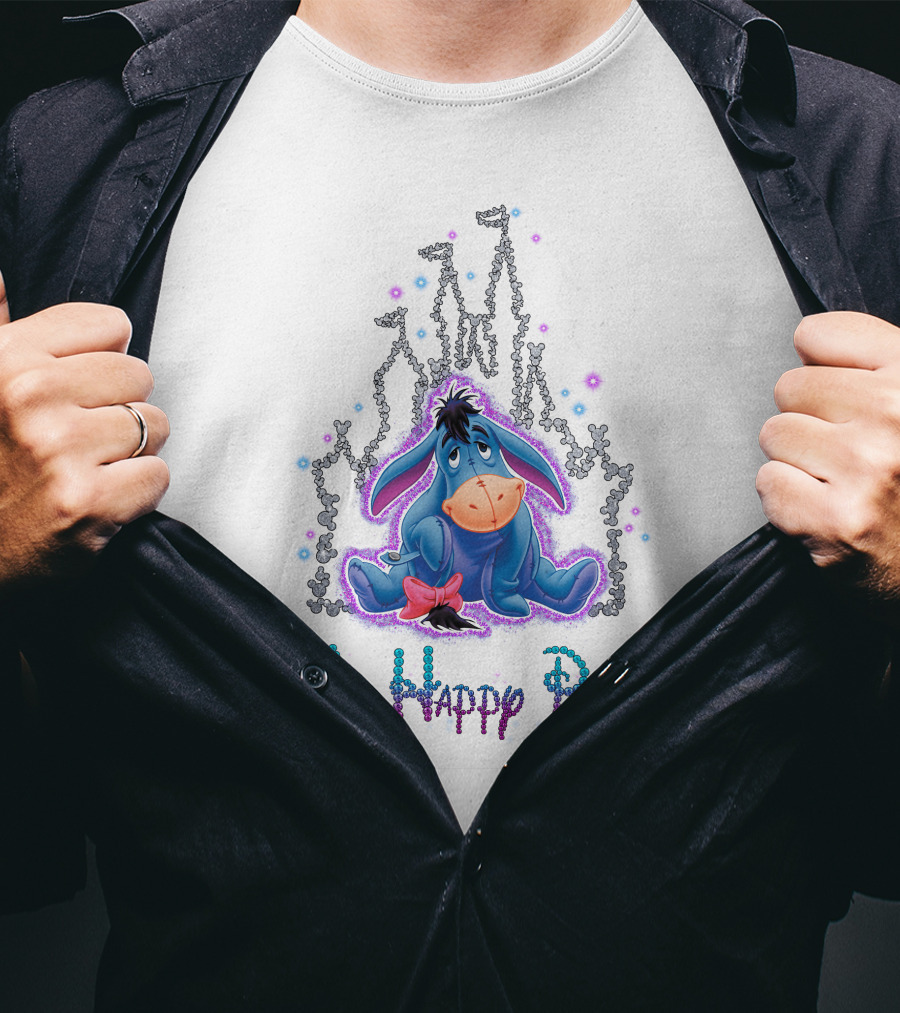 Eeyore My Happy Place Disney Castle T-Shirt