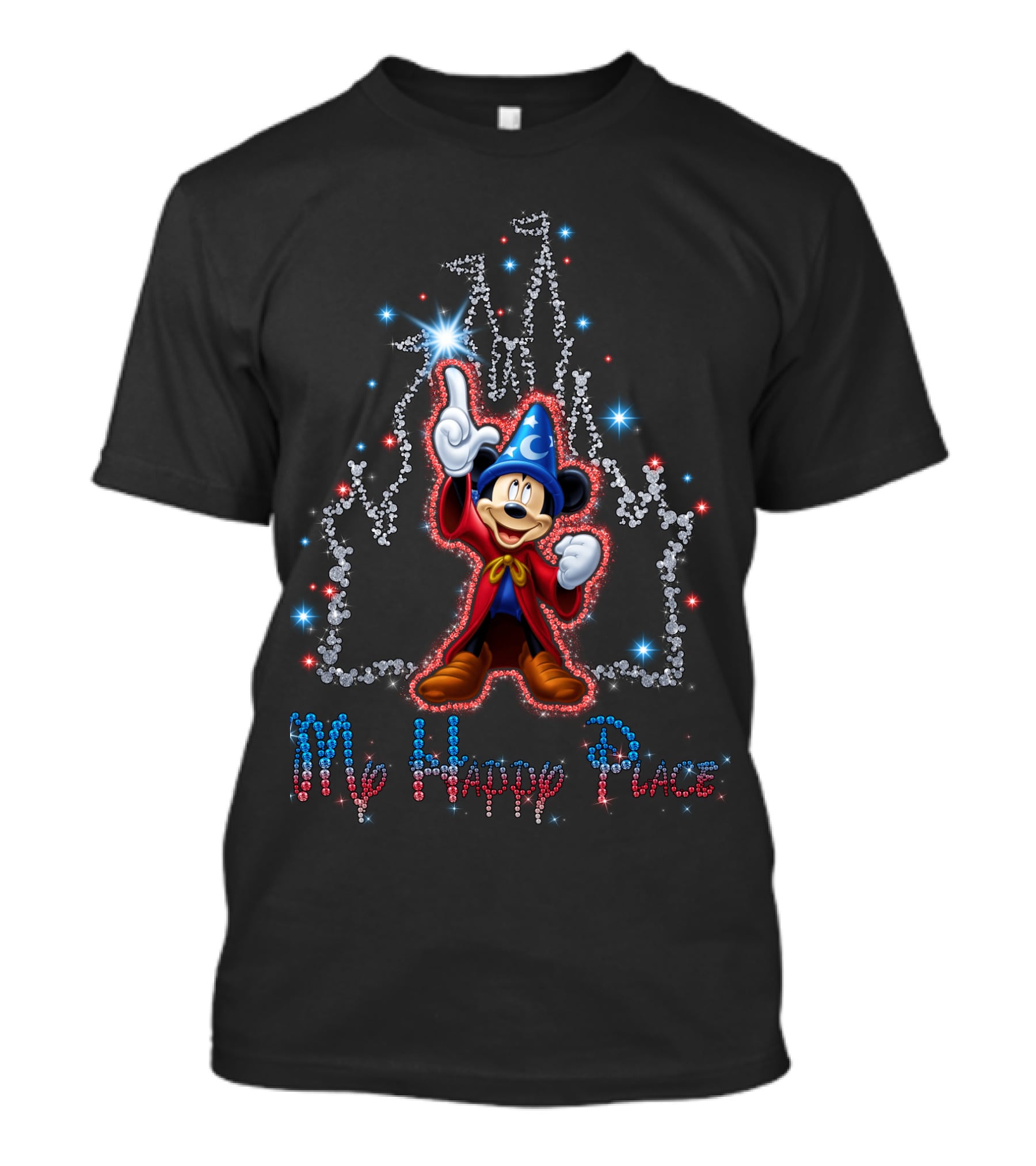 Mickey Fantasia Castle My Happy Place T-Shirt