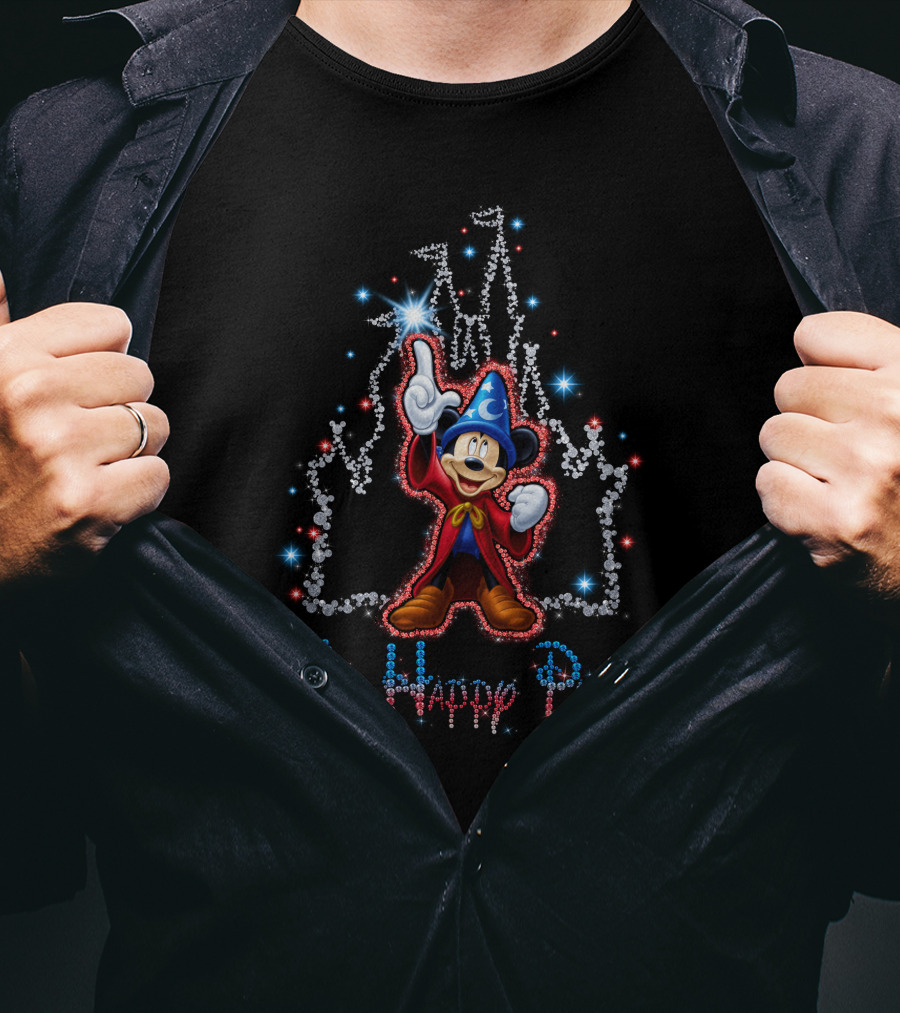 Mickey Fantasia Castle My Happy Place T-Shirt