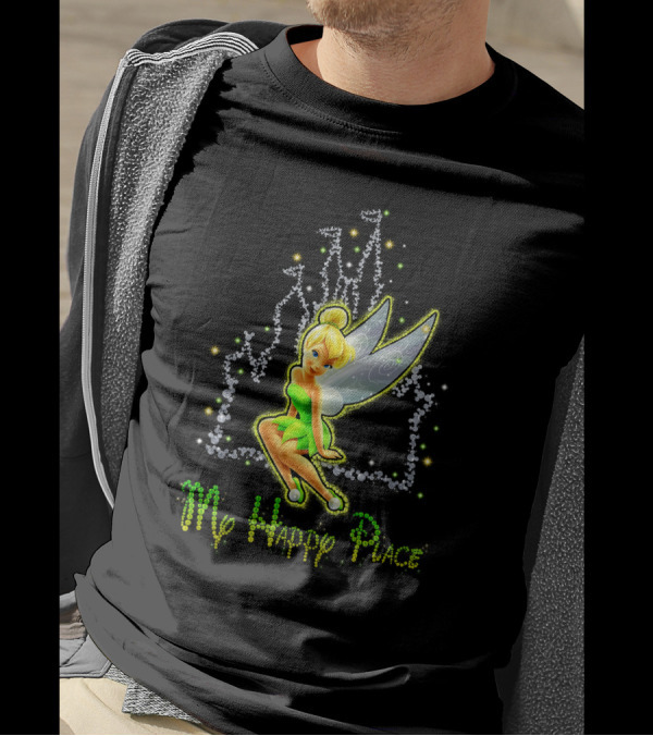 Tinkerbell My Happy Place Disney Castle Magic T-Shirt