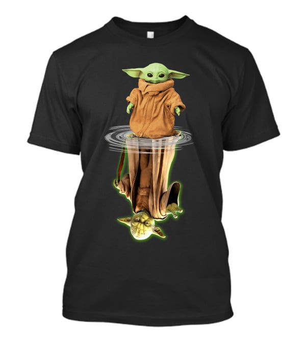 The Child Reflection Star Wars Baby Yoda Mirror T-Shirt