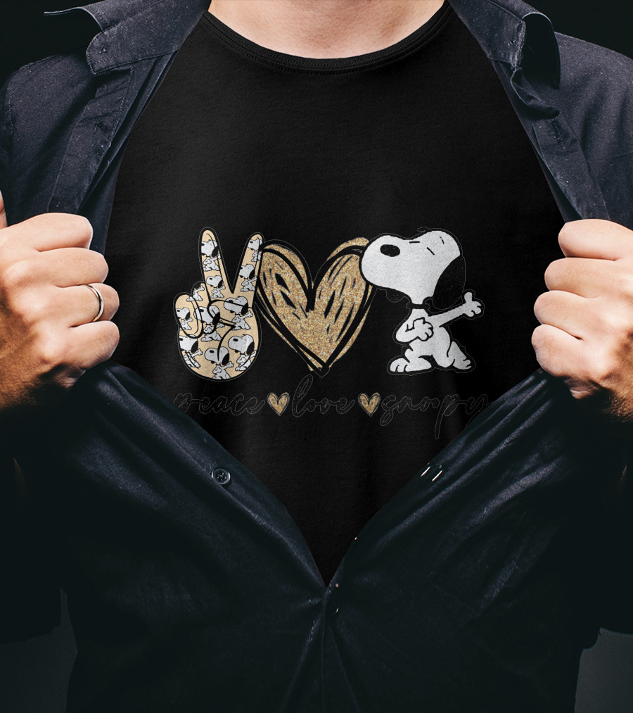 Peace Love Snoopy T-Shirt