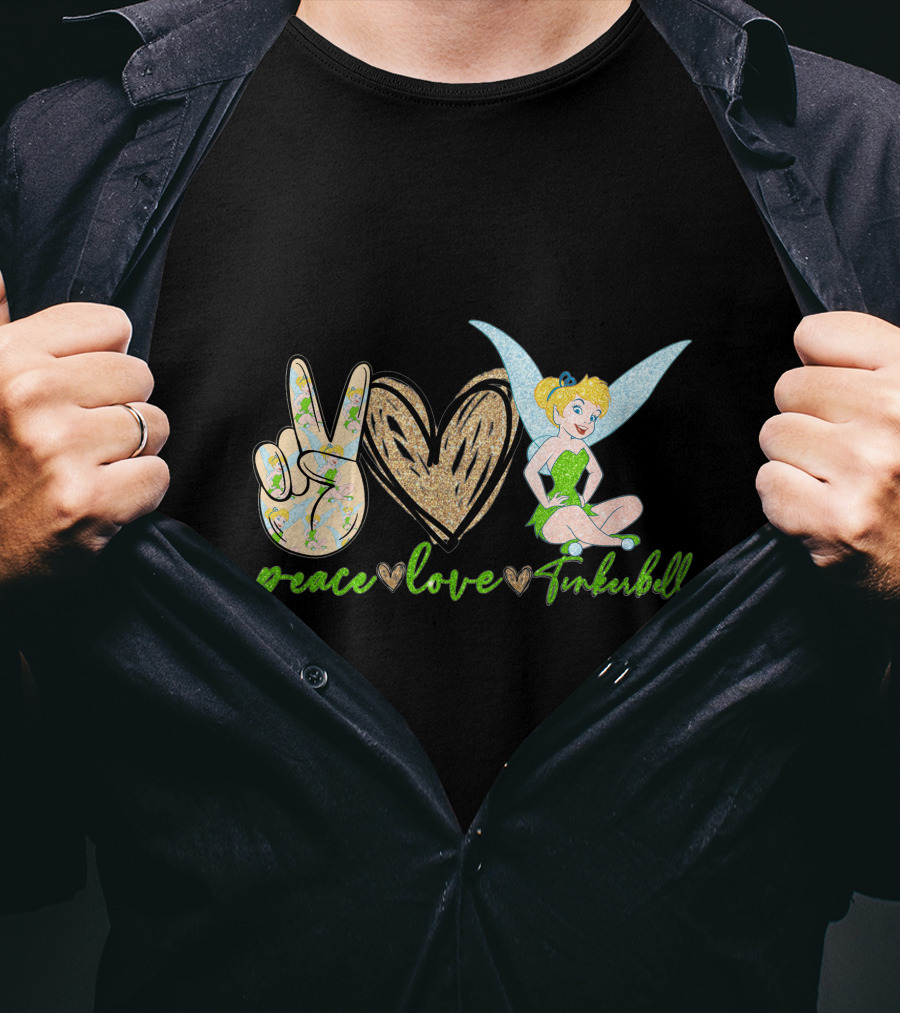 Peace Love Tinkerbell Fairy Magic T-Shirt
