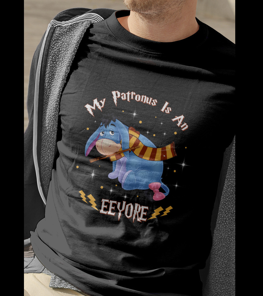 My Patronus Is An Eeyore With Scarf And Stars T-Shirt