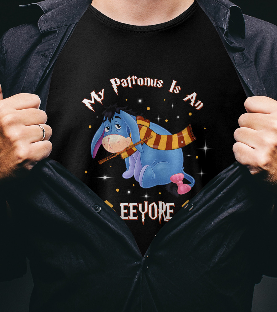 My Patronus Is An Eeyore With Scarf And Stars T-Shirt