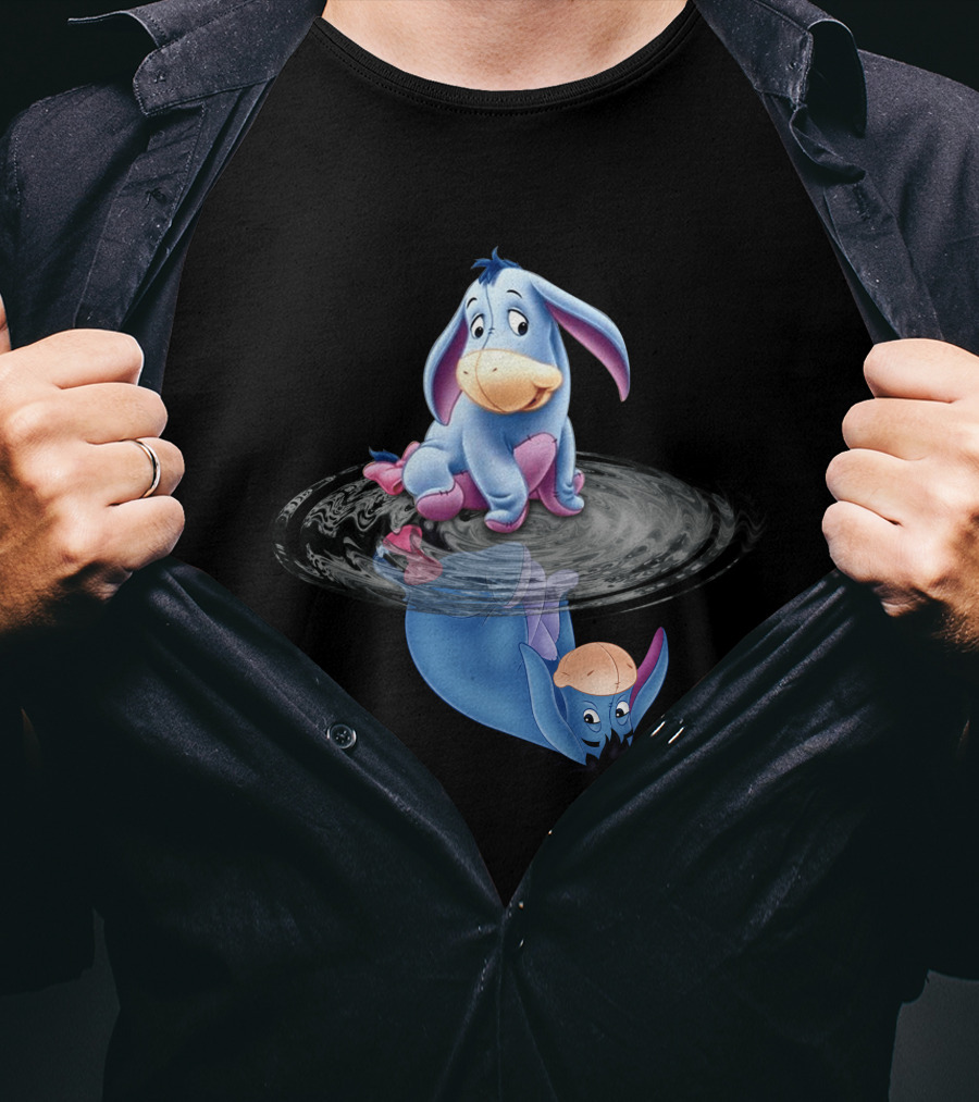 Eeyore Reflection In Water Ripple T-Shirt