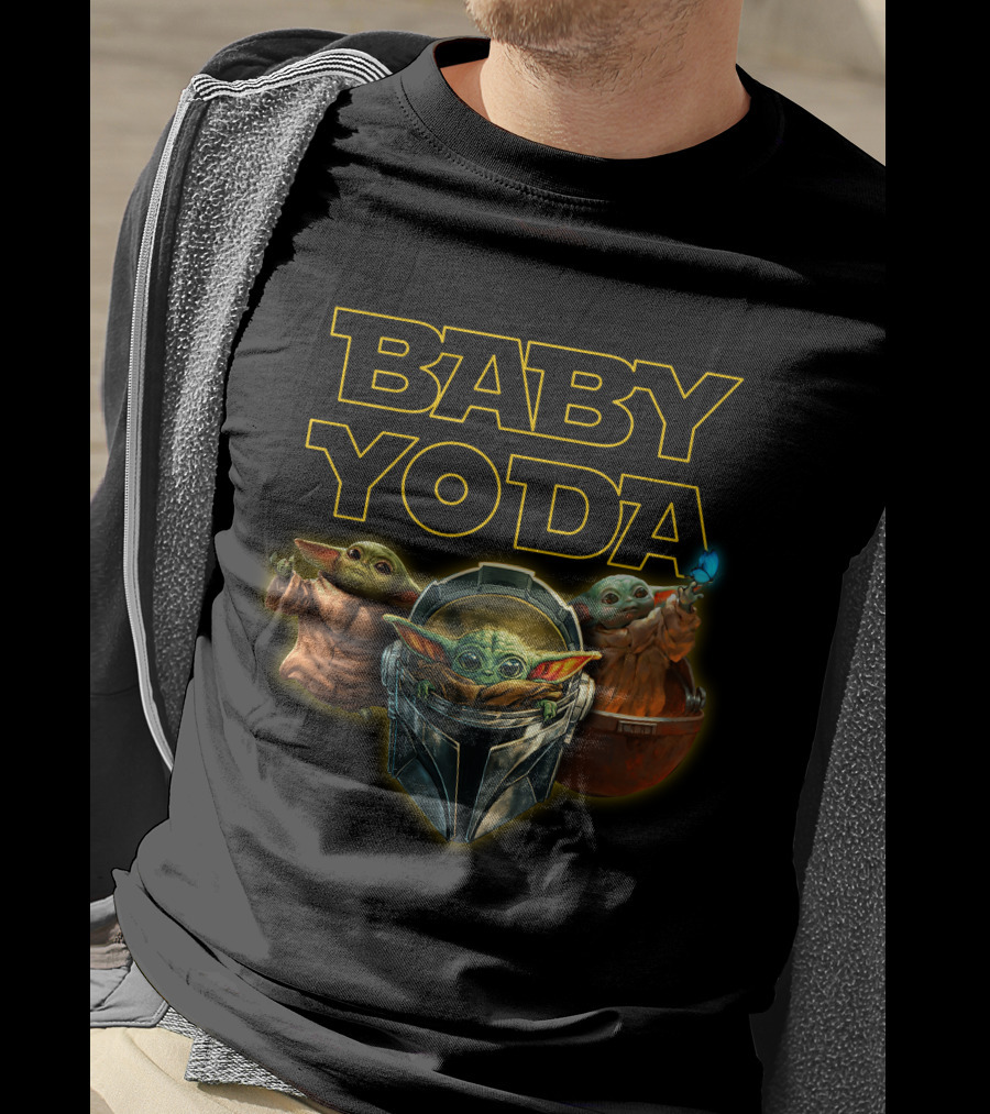 BABY YODA Star Wars The Mandalorian Grogu Trio T-Shirt