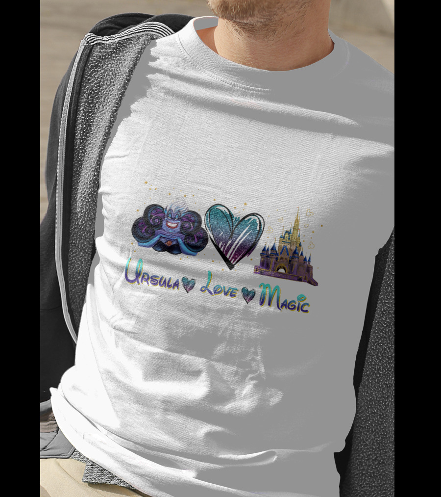 Ursula Heart Love Magic Castle Fantasy T-Shirt