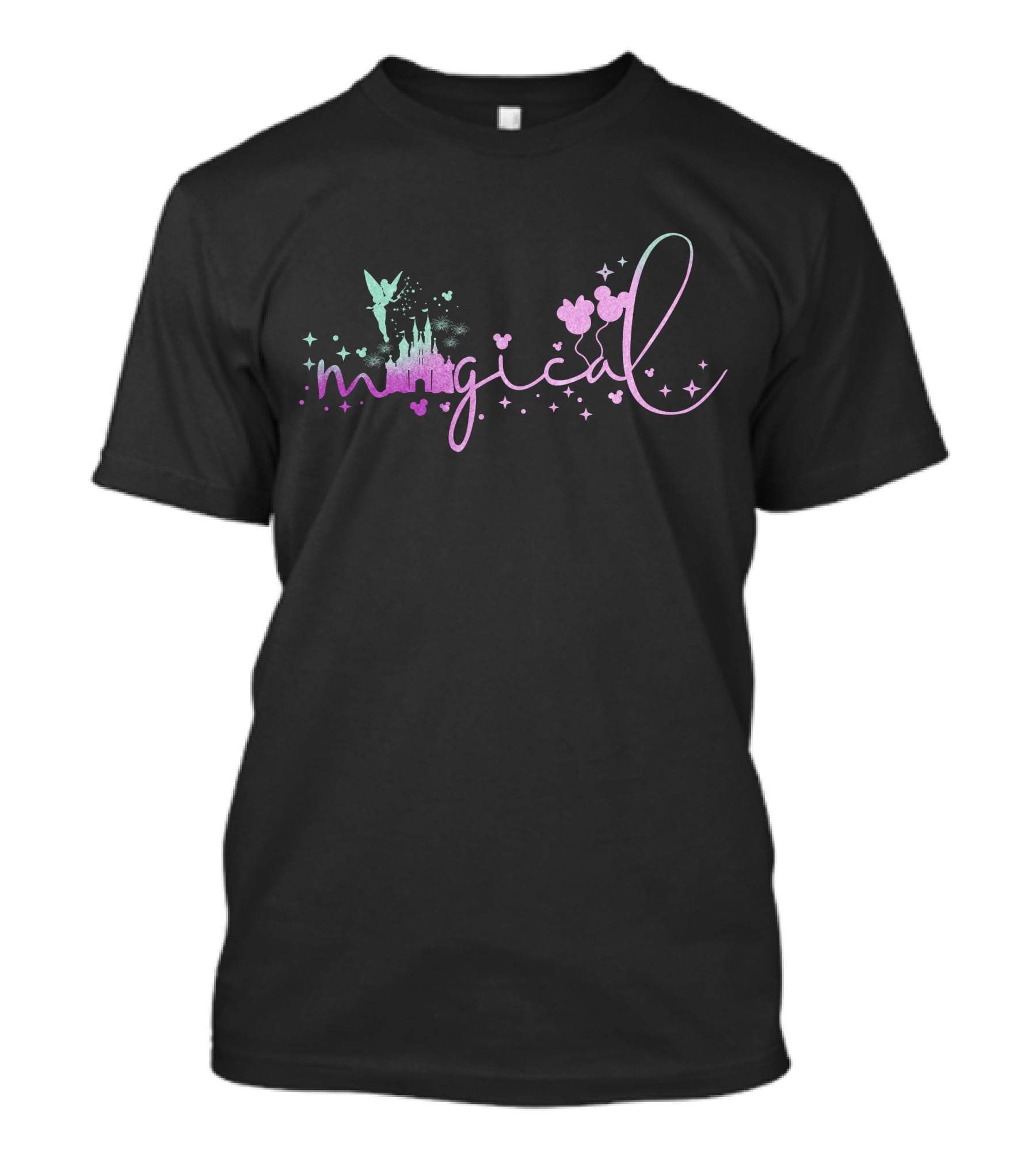 Magical Walt Disney World Tinkerbell Castle Ears Sparkle T-Shirt
