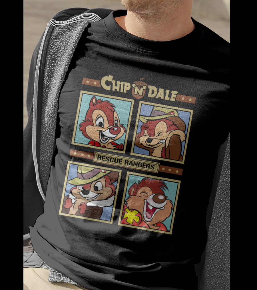 Chip N Dale Rescue Rangers Cartoon Fun T-Shirt