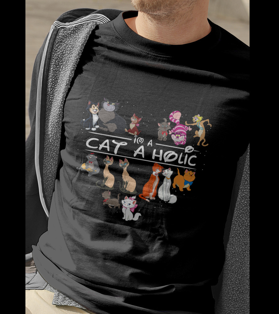 I'm A Cat Aholic Cute Cats Collection T-Shirt