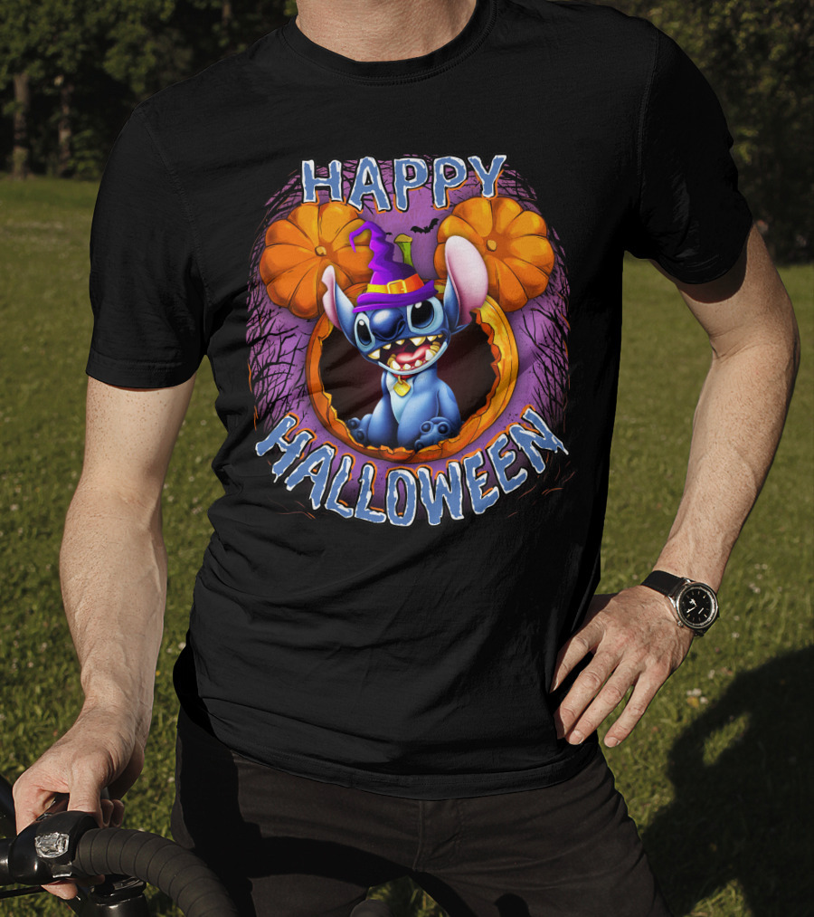 Stitch Happy Halloween Pumpkin Magic T-Shirt