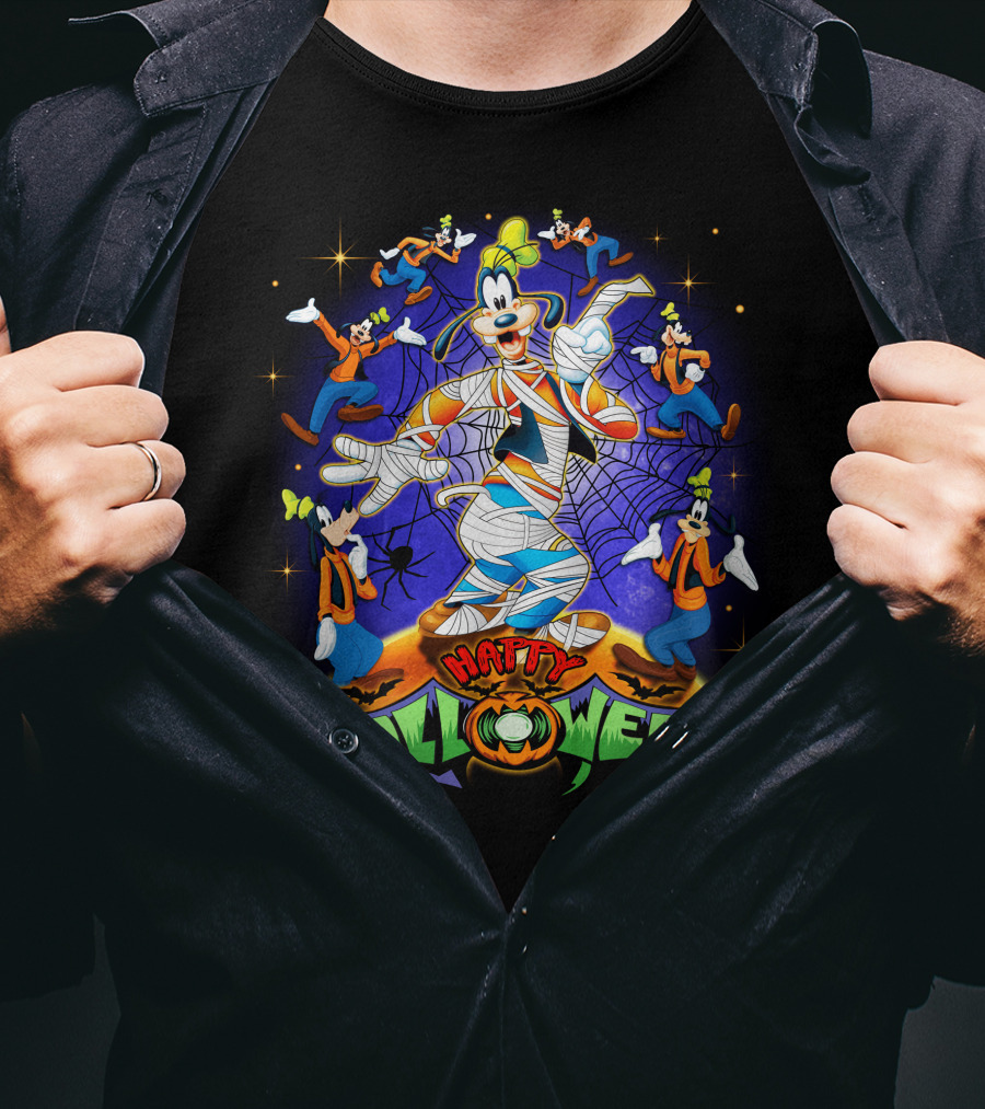Goofy Mummy Happy Halloween Spooky Fun T-Shirt