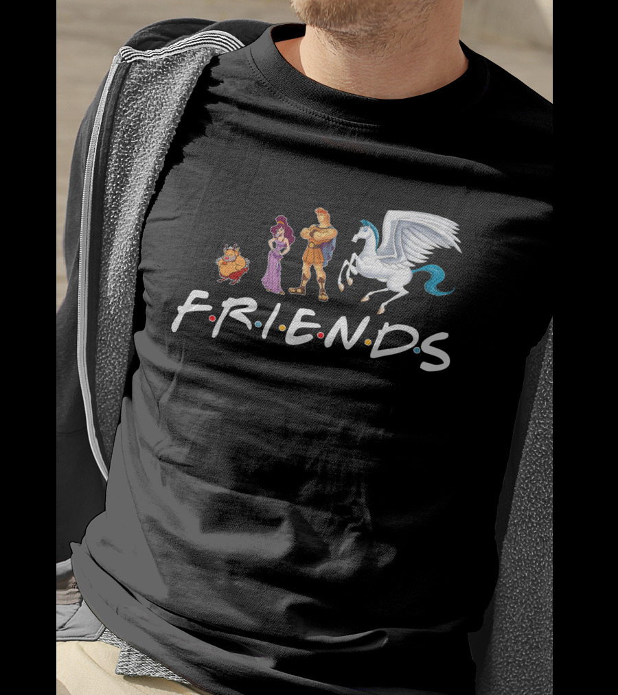 Hercules Friends Pegasus And Megara Characters F.R.I.E.N.D.S T-Shirt