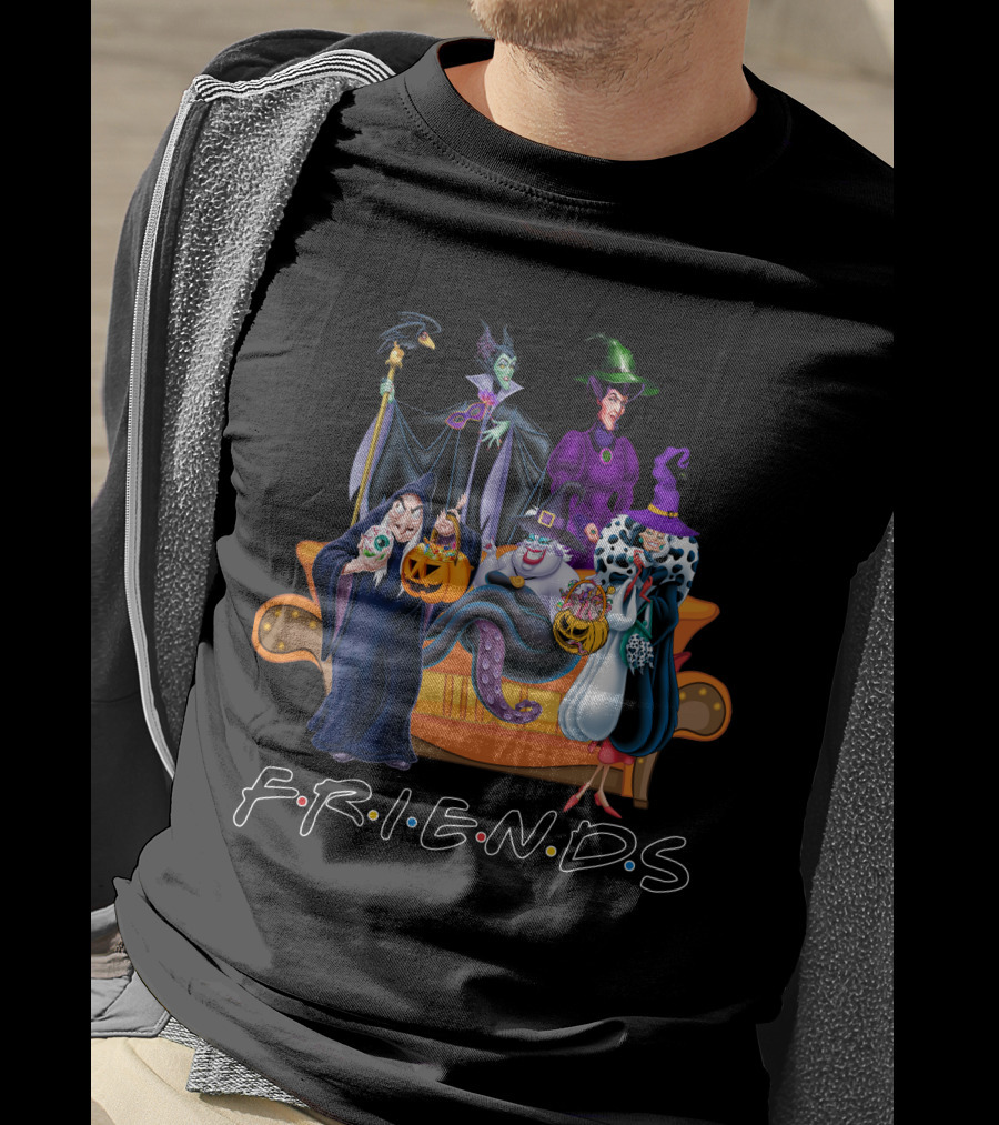 FRIENDS Villainous Halloween Couch Gathering T-Shirt
